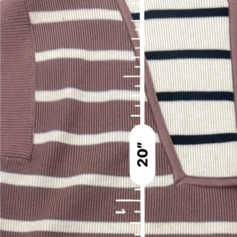 Entro Half-Zip Colorblock Striped Sweater Vest M – Boutique Cutie! - Picture 11 of 11